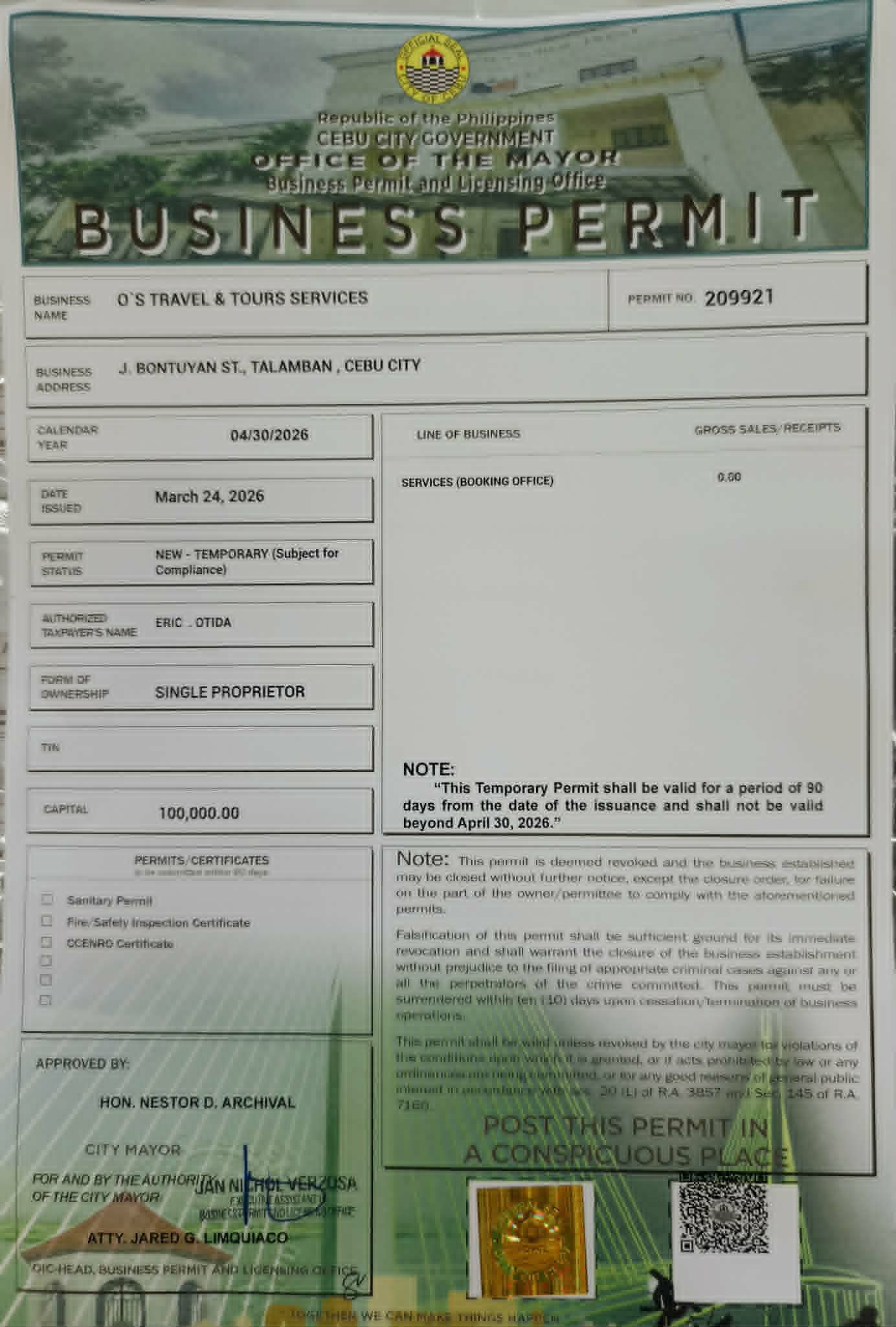 Business Permit
